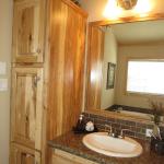 1201 linen cabinet in master bath presented by Recreational Resort Cottages and Cabins located at 4384 E. I-30 in Rockwall, Texas, Athensparkhomes.net