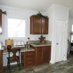 Desk in Kitchen of the Classic series 1208, Athens Park Homes & Cabins 